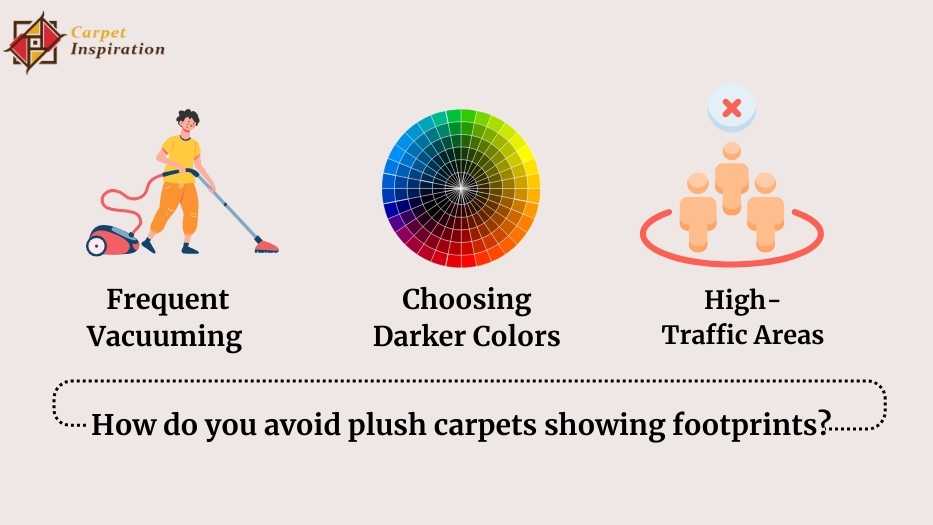 How do you avoid plush carpets showing footprints