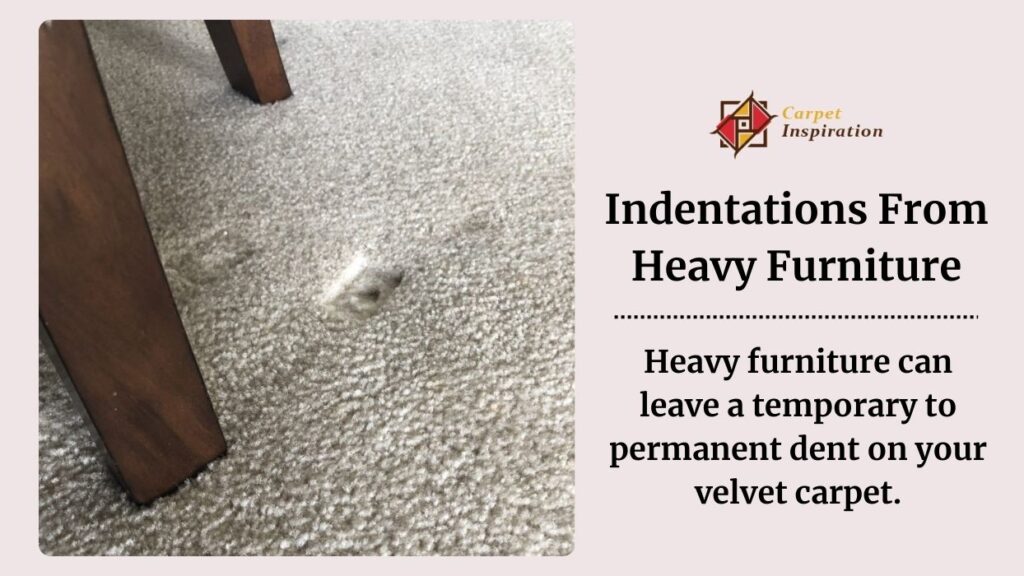 Indentations From Heavy Furniture