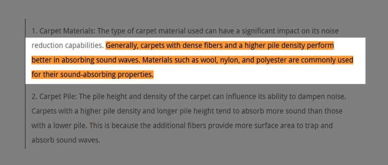 Noise Reduction Value