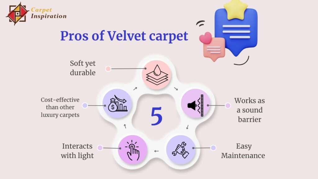 Pros of Velvet carpet