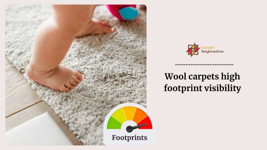 Wool carpets high footprint visibility