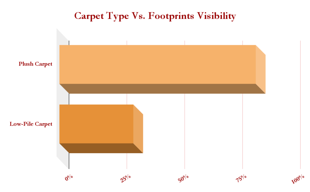 Carpet Type Vs Footprints Visibility