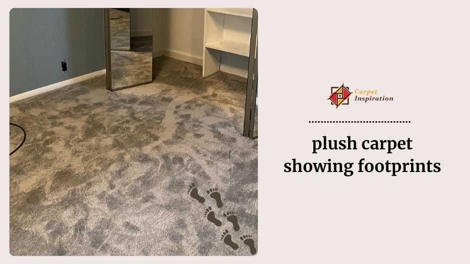 plush carpet showing footprints