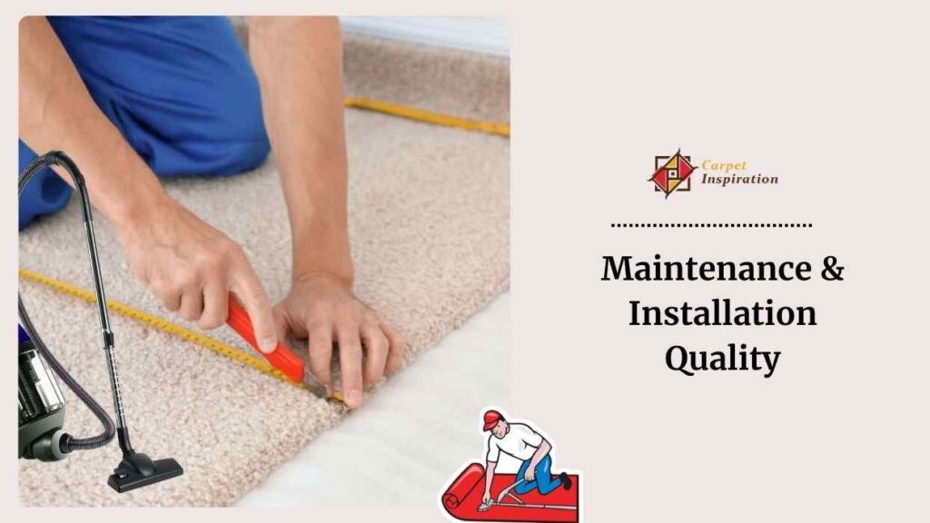 Maintenance & Installation Quality