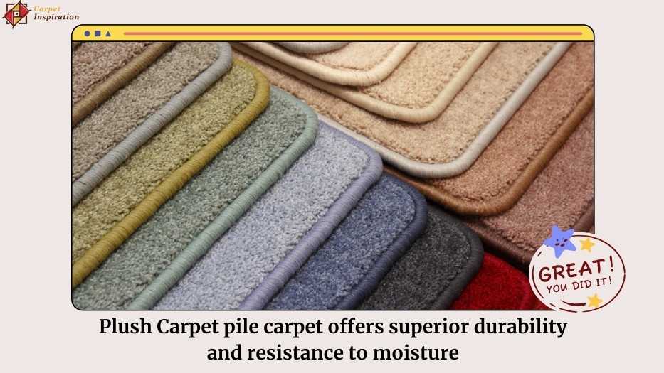 Plush Carpet pile carpet offers superior durability and resistance to moisture