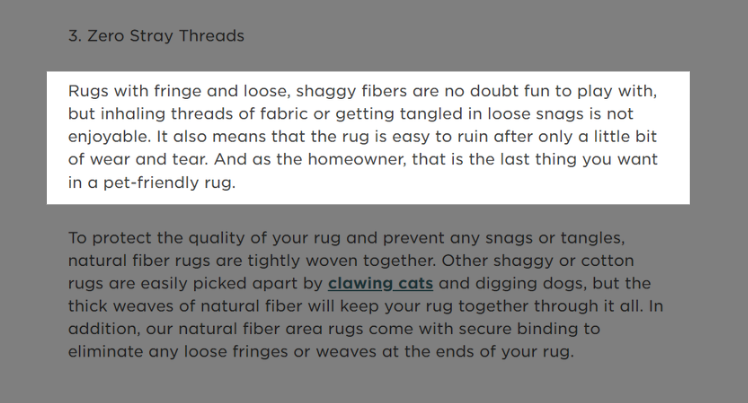 how harmful inhaling threads of shaggy fabric fibers can get 