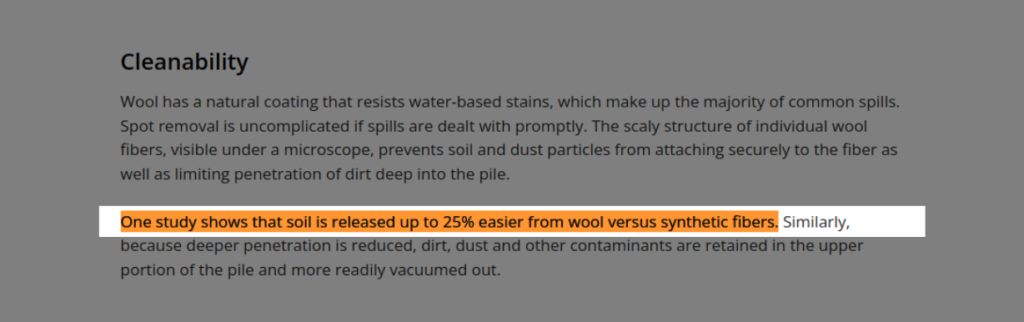 cleanliness is much easier with these types of carpet fibers because they can release soils up to 25% easier compared to nylon carpet